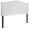Flash Furniture Full Upholstered, Headboard, White Fabric HG-HB1707-F-W-GG - alternate 2
